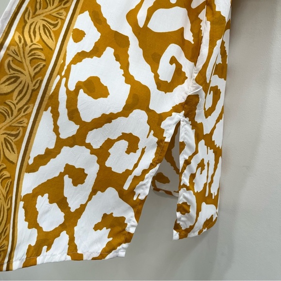 Evereve Tolani Gold Shara Wrap Kimono/Bathing Suit Cover One Size - Picture 8 of 15